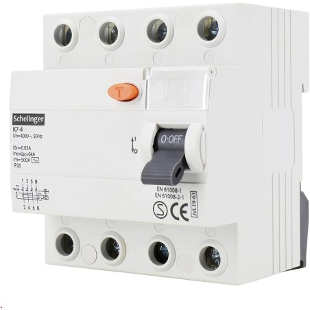 Residual current circuit breaker 4P 40A 30mA