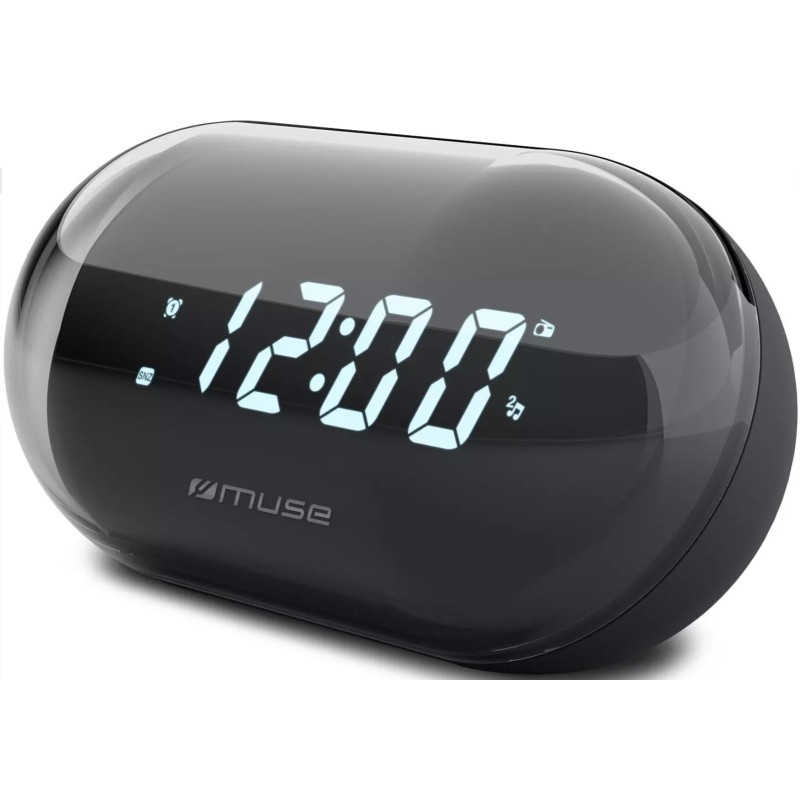 Muse M15GL — Rádio Despertador FM Duplo Alarme