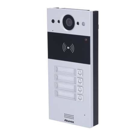 Vídeo Porteiro IP Akuvox AK-R20B-4B 4 Botões 2MP PoE NFC RFD
