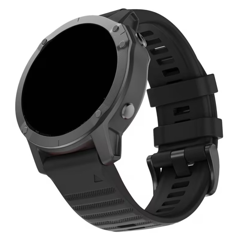Pulseira Silicone Garmin Fenix 22mm - Preto