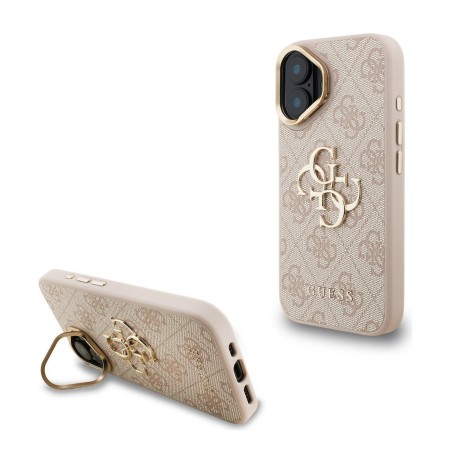 Guess HardCase 4G Metal Stand iPhone 16 — Rose