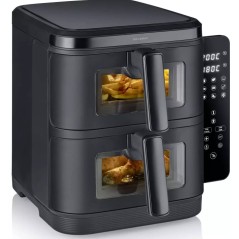 Heißluftfritteuse Severin FR2468 S-Fry Duo Stack 2x5,5L 260W