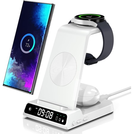 3in1 Wireless Charger Phelinta Samsung - White