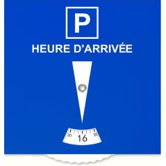 Parkscheibe Blaue Zone aus Karton