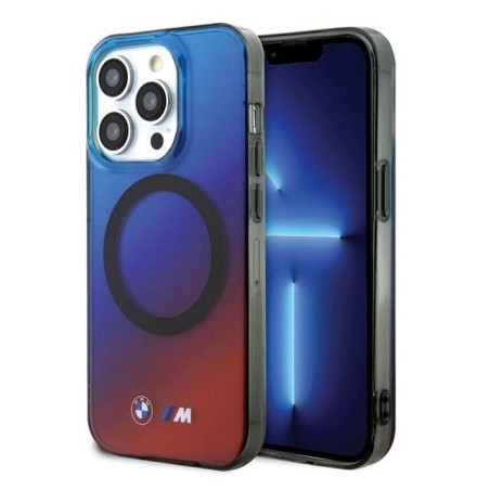 BMW HardCase MagSafe M Gradient iPhone 15 Pro — Bleu/Rouge