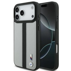 BMW M Hülle iPhone 17 Pro Max — MagSafe M Logo Grau