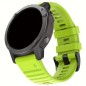 Garmin Fenix Silikonarmband 22mm - Gelb / Grün