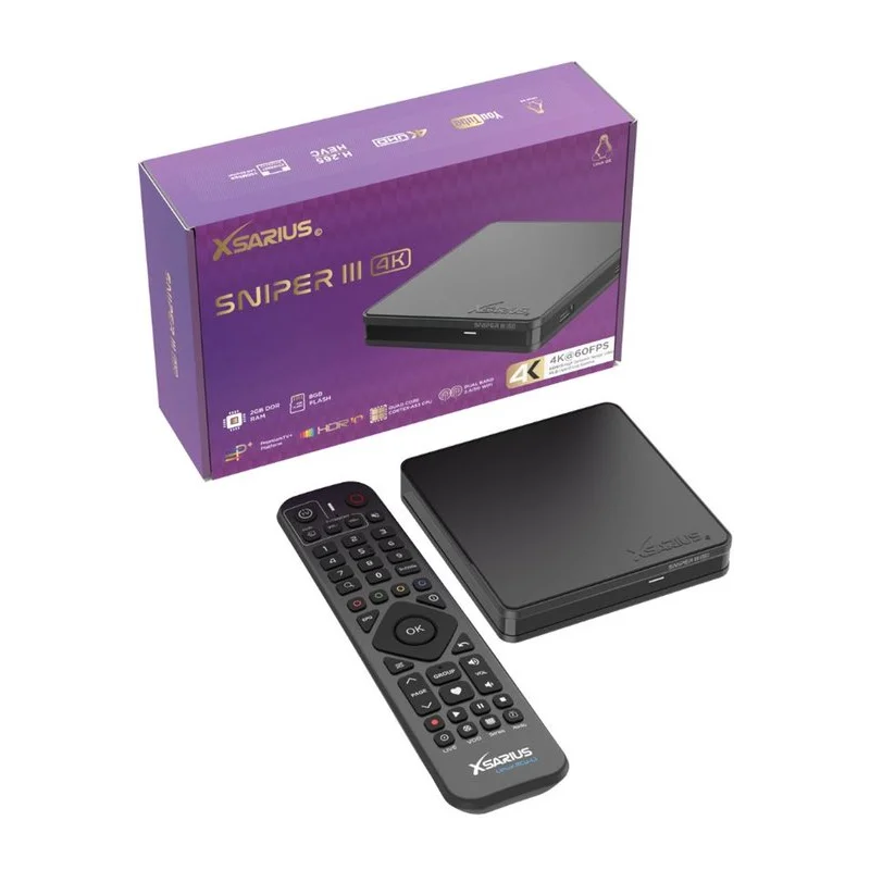 Xsarius Sniper 3 Linux Box 4K 2GB/8GB