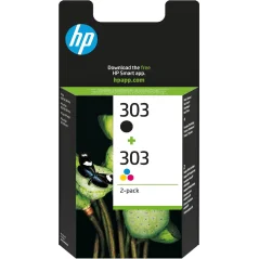 HP 303 Pack 2 Cartouches d’Encre Originales (3YM92AE)