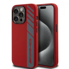 AMG HardCase MagSafe Silicone iPhone 15 Pro — Vermelho
