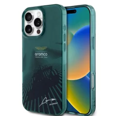 Capa Aston Martin iPhone 16 Pro — F1 Car Alonso Signature Ve