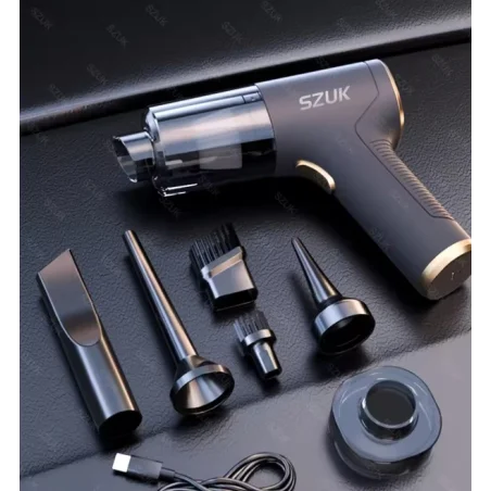 Mini Aspirateur Voiture Sans Fil SZUK 98000Pa