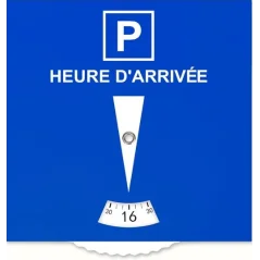 Blue Parking Disc Cardboard