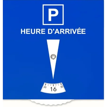 Disque de Stationnement Zone Bleue en Carton