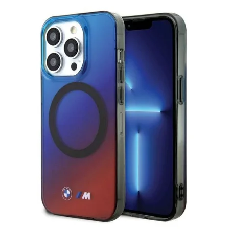 BMW HardCase MagSafe M Gradient iPhone 15 Pro — Azul/Vermelo