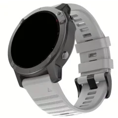 Bracelet silicone Garmin Fenix 22mm - Gris clair