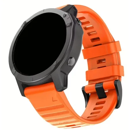 Bracelet silicone Garmin Fenix 22mm - Orange
