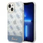 Guess Hülle iPhone 14 Plus / 15 Plus — 4G Pattern Script Blu
