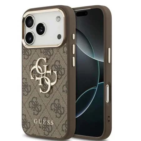 Guess Hardcase 4G Big Logo iPhone 17 Pro Max — Castanho