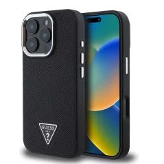 Guess HardCase MagSafe Triangle iPhone 16 Pro — Schwarz