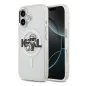 Karl HardCase MagSafe Glitter Sketch iPhone 17 — Transparent