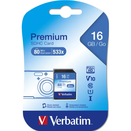Verbatim Premium 16 Go microSDHC Classe 10