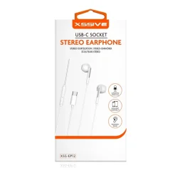Xssive Auriculares Estéreo Type-C XSS-EP12 – Branco