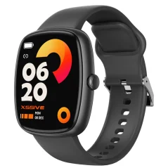 Xssive XSS-SW16B Smartwatch Quadratisch Schwarz Silikon