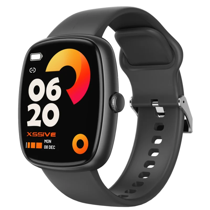 Xssive XSS-SW16B Smartwatch Square Black Silicone