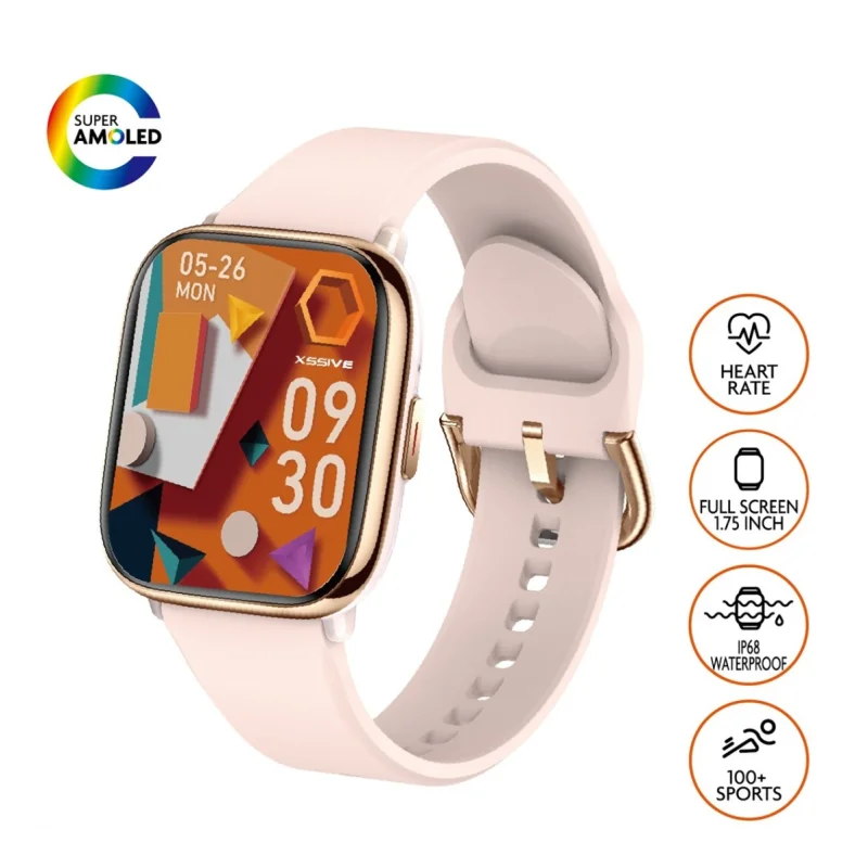 Xssive XSS-SW9RG Smartwatch AMOLED 1.75" IP68 Rose Gold