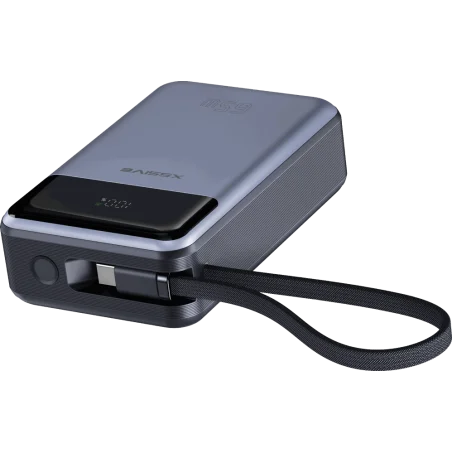 Xssive Powerbank 65W 20000mAh mit Kabel Schwarz