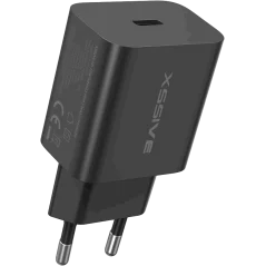 Chargeur Xssive 25W USB-C Charge Rapide Noir