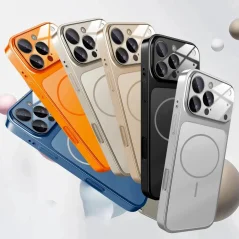 Capa AG Glass fosca compatível com MagSafe para iPhone