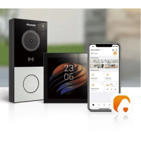 Kit Vídeo Porteiro Android Akubela AK-KIT-E12PS51-POE IP Wii