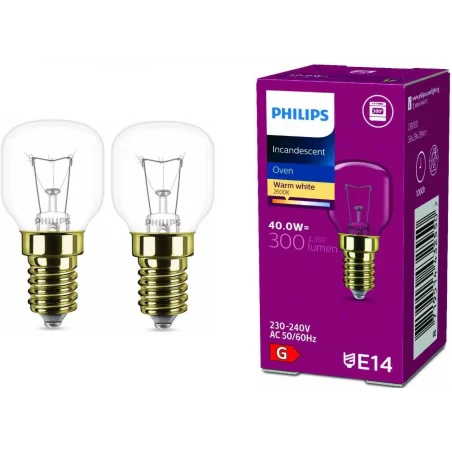 Philips Backofenlampe E14 40W 300°C (2er Pack)