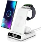 Station charge 3en1 Phelinta Samsung - Blanc