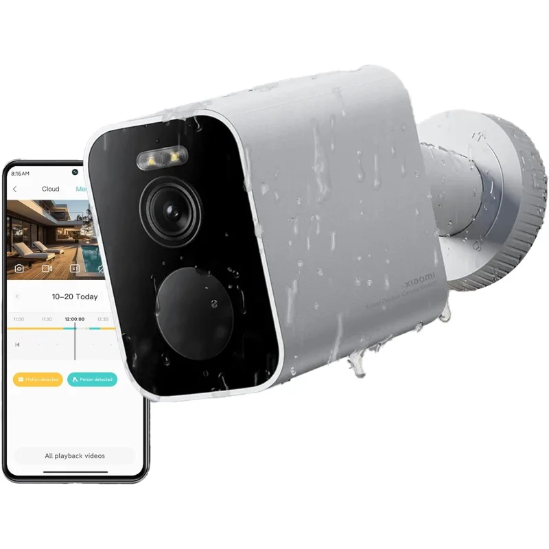 Xiaomi Câmara Exterior BW500 2.5K Wi-Fi IP67