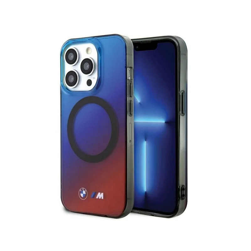 BMW HardCase MagSafe M Gradient iPhone 15 Pro — Azul/Vermelo