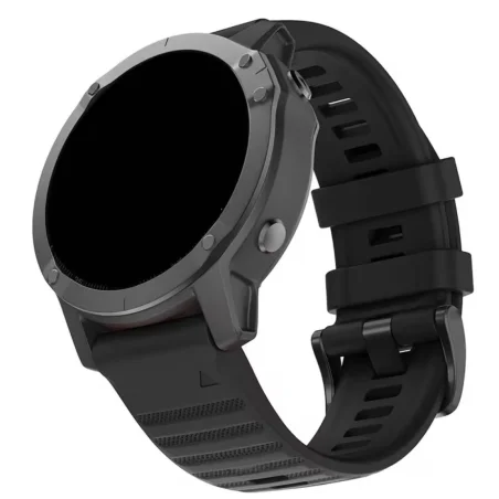 Garmin Fenix Silikonarmband 22mm - Schwarz