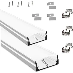 Aluminium LED profile 10x30mm with diffuser 2m.