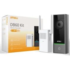 Sonnette vidéo WiFi 5MP extérieure 164° batterie – IMOU