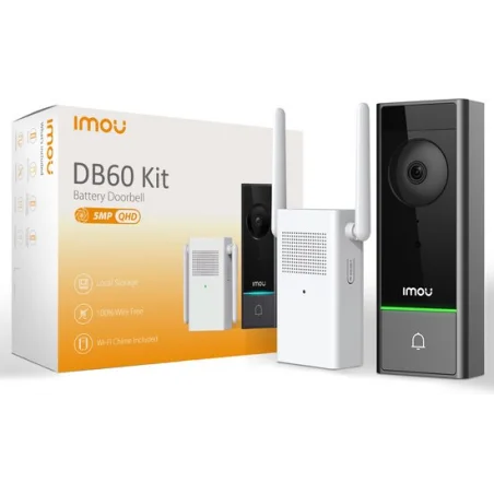 5MP WiFi Video Doorbell Outdoor 164° Battery – IMOU