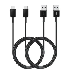 Samsung USB-A auf USB-C Kabel 2er Pack — Schwarz