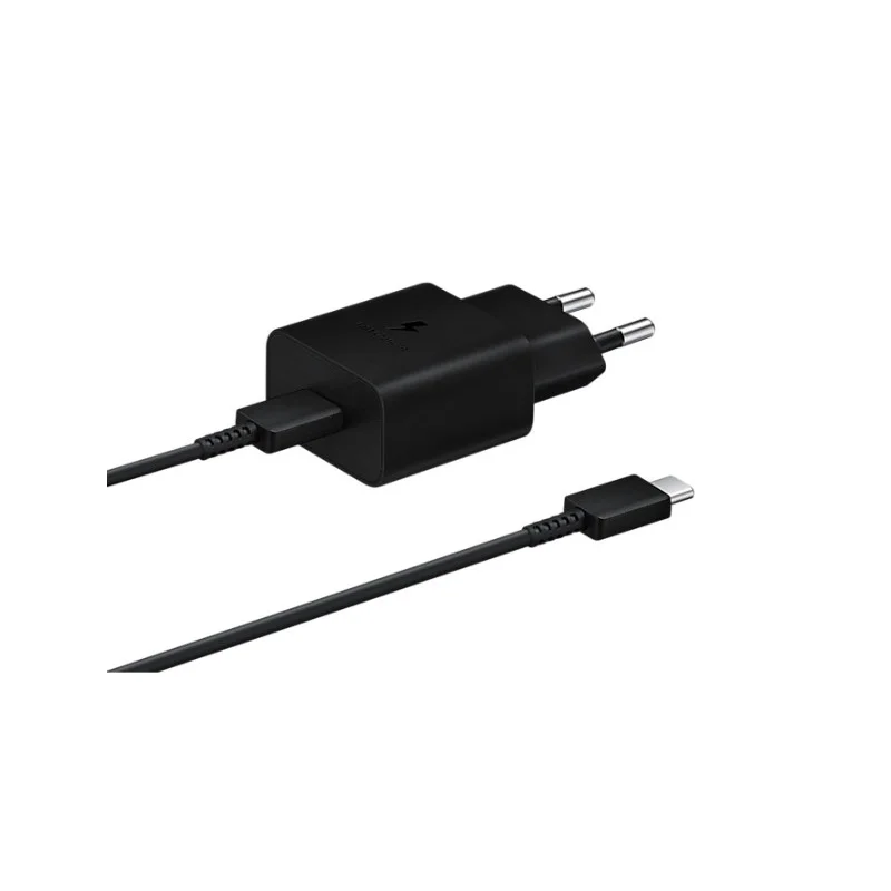 Samsung 15W USB-C Charger + Cable — Black