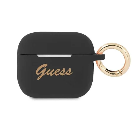 Guess Silicone Case AirPods 3 Vintage — Black