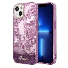Guess Case iPhone 14 Plus / 15 Plus — 4G Pattern Script