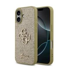 Guess HardCase Big 4G Glitter iPhone 17 — Gold