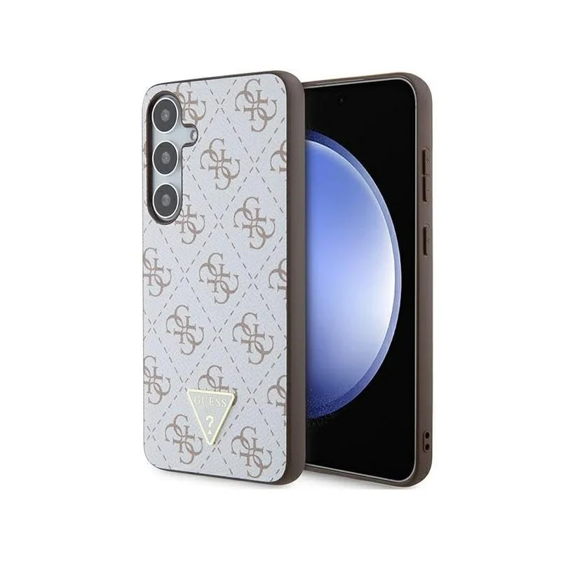Guess Back Cover Galaxy S24 Plus — 4G Triangle Blanc