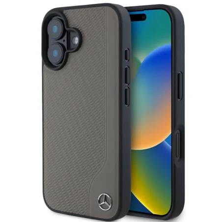 Capa Mercedes-Benz iPhone 16 — MagSafe Imitation Wood Castao