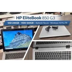 HP EliteBook 850 G3 Reconditionné SSD 240GB